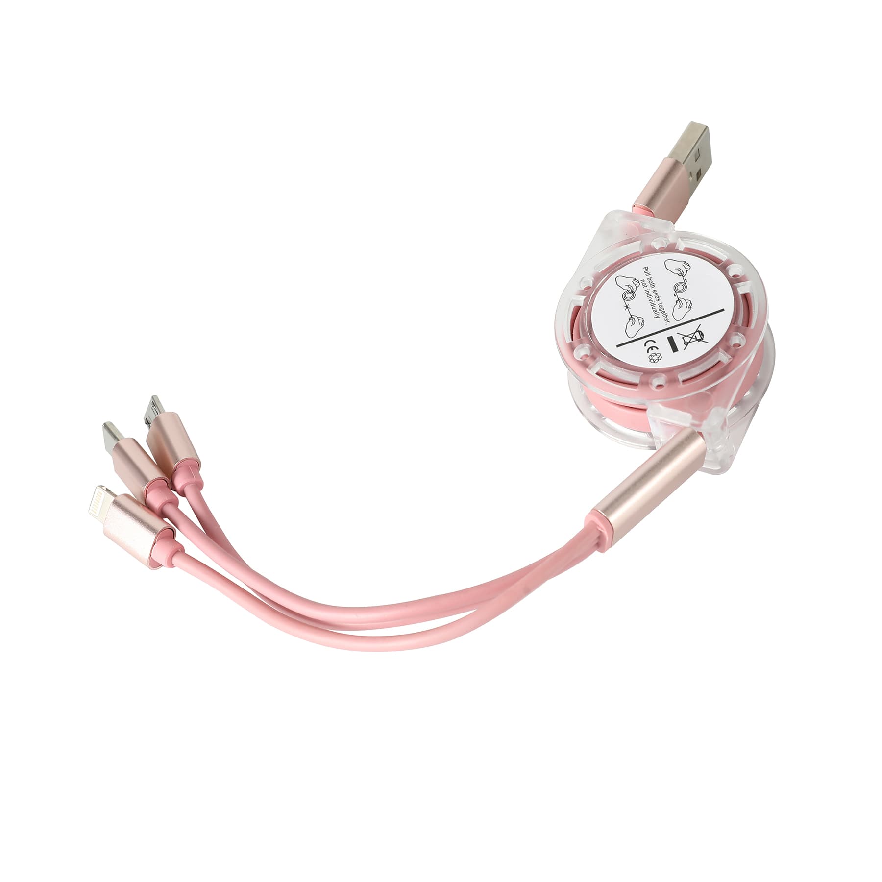 Portable 3 In 1 Retractable Charging Cable thumbnail 5