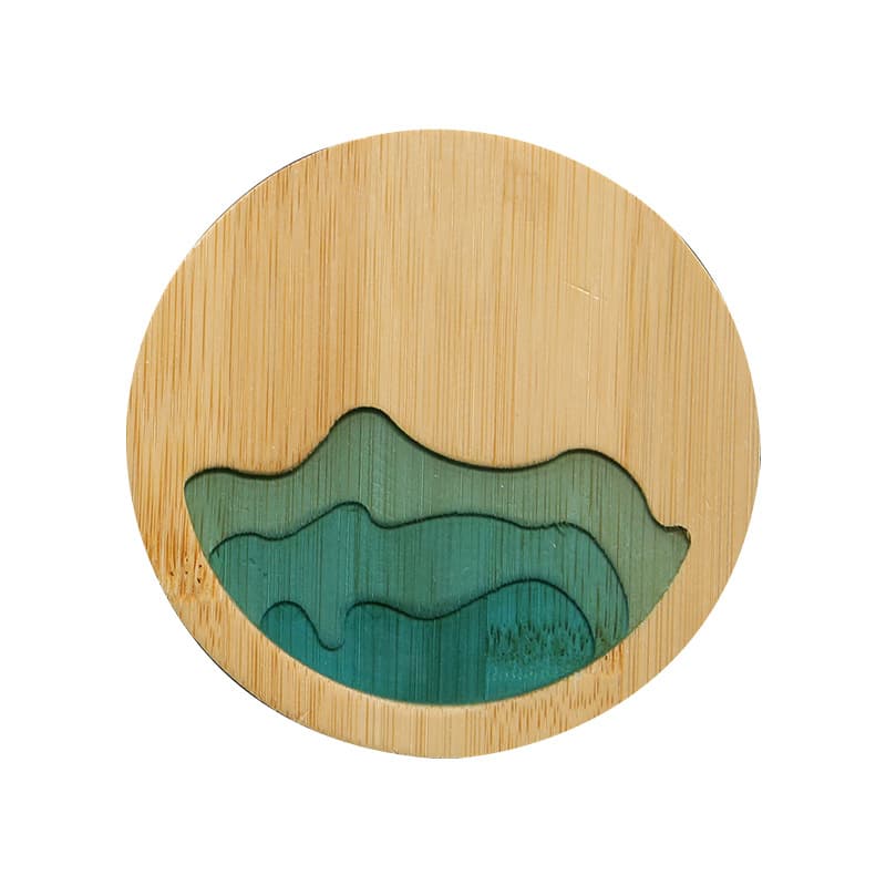 Bamboo Coaster with Resin thumbnail 3