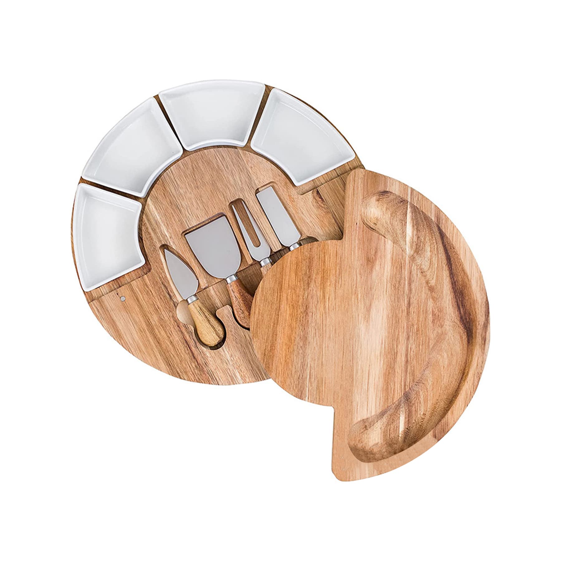 Bamboo Cheese Board Set thumbnail 4