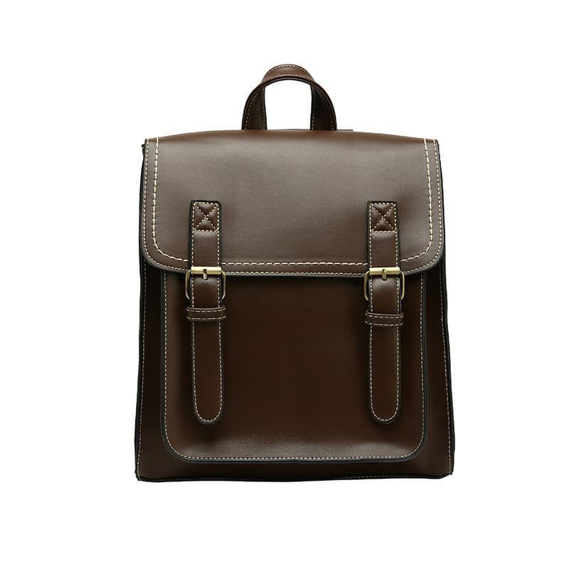 PU Leather Casual Daypack Style Flap Backpacks for Ladies thumbnail 2