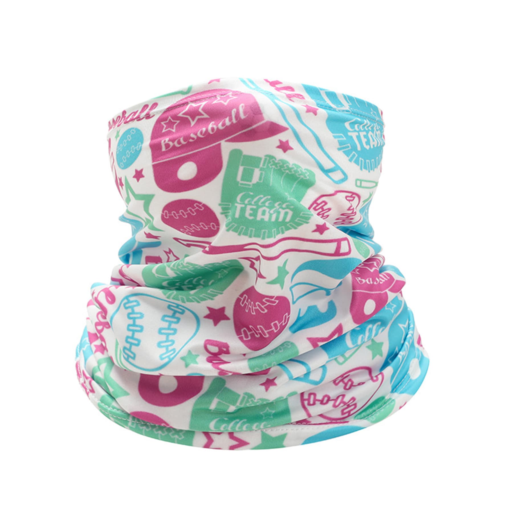 9"x20" Single Layer Lycra Full Color Tube Neck Gaiter thumbnail 7