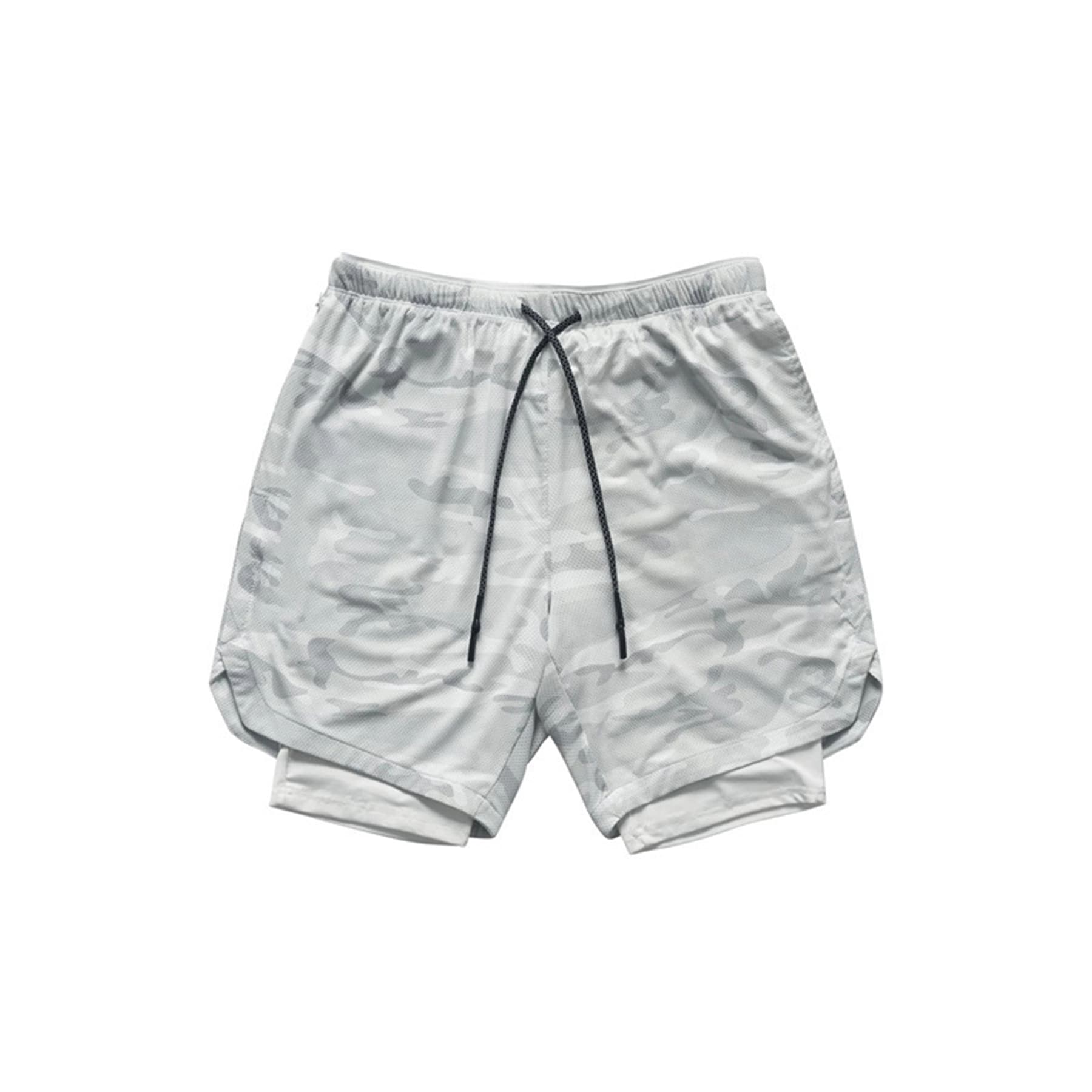 Men'S 2 In 1 Sport Quick Dry Short Pants With Phone Pocket thumbnail 17