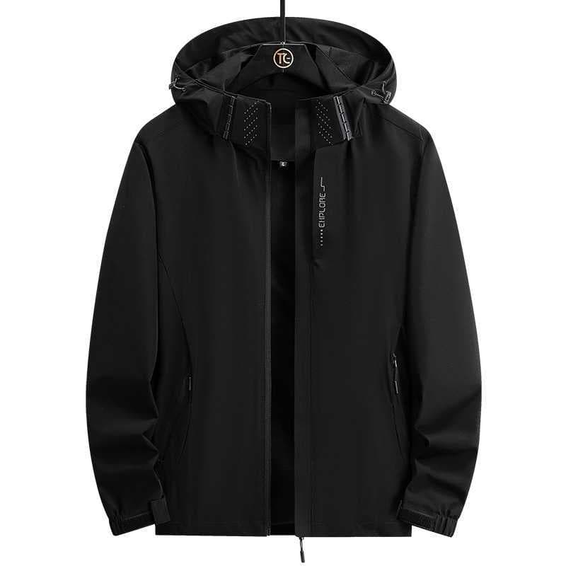 Full-Zip Waterproof Hooded Light Casual Hiking Jacket thumbnail 5