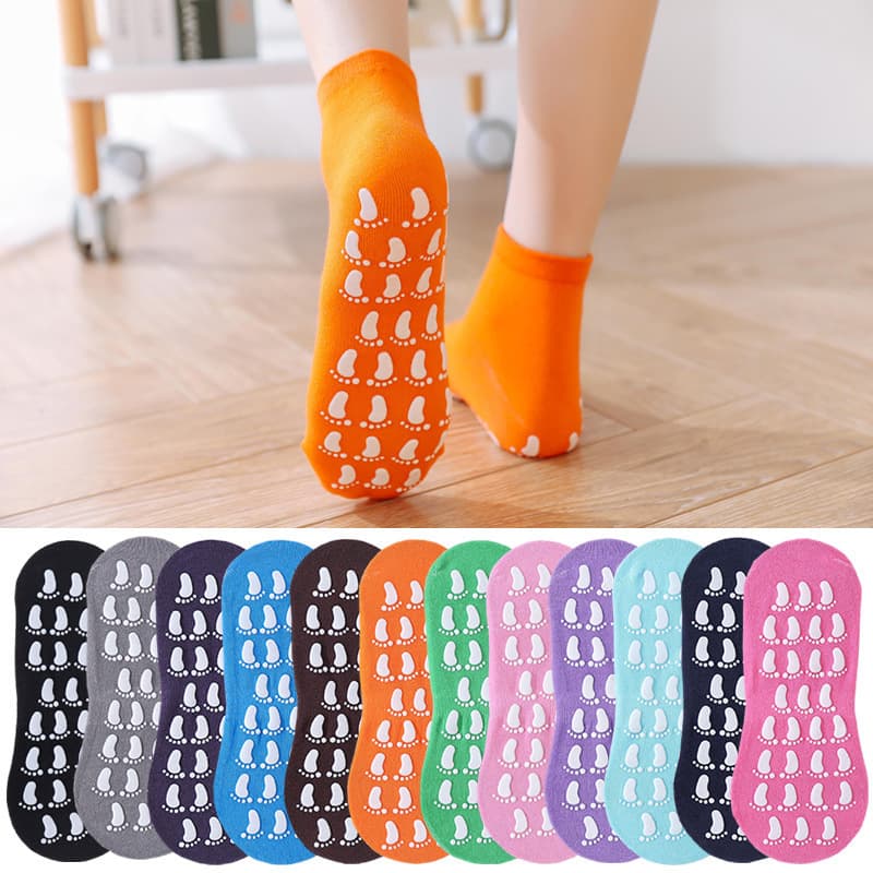 Yoga Pilates Non Slip Skid Socks With Grippers For Women thumbnail 8