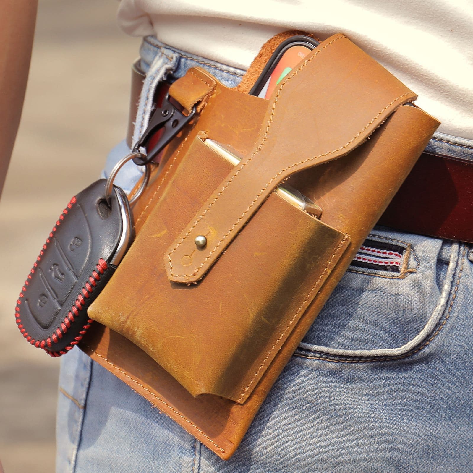 Retro Belt Waist Men’s Bag thumbnail 7