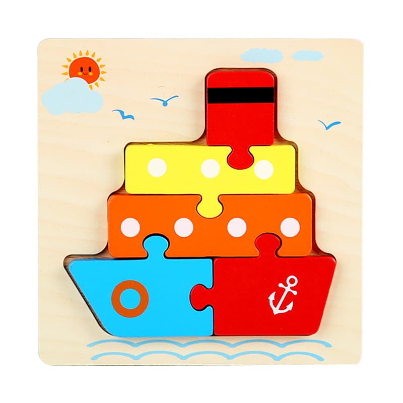 Wooden Toddler Puzzles Toys for 1 2 3 Years Old Boys Girls thumbnail 4