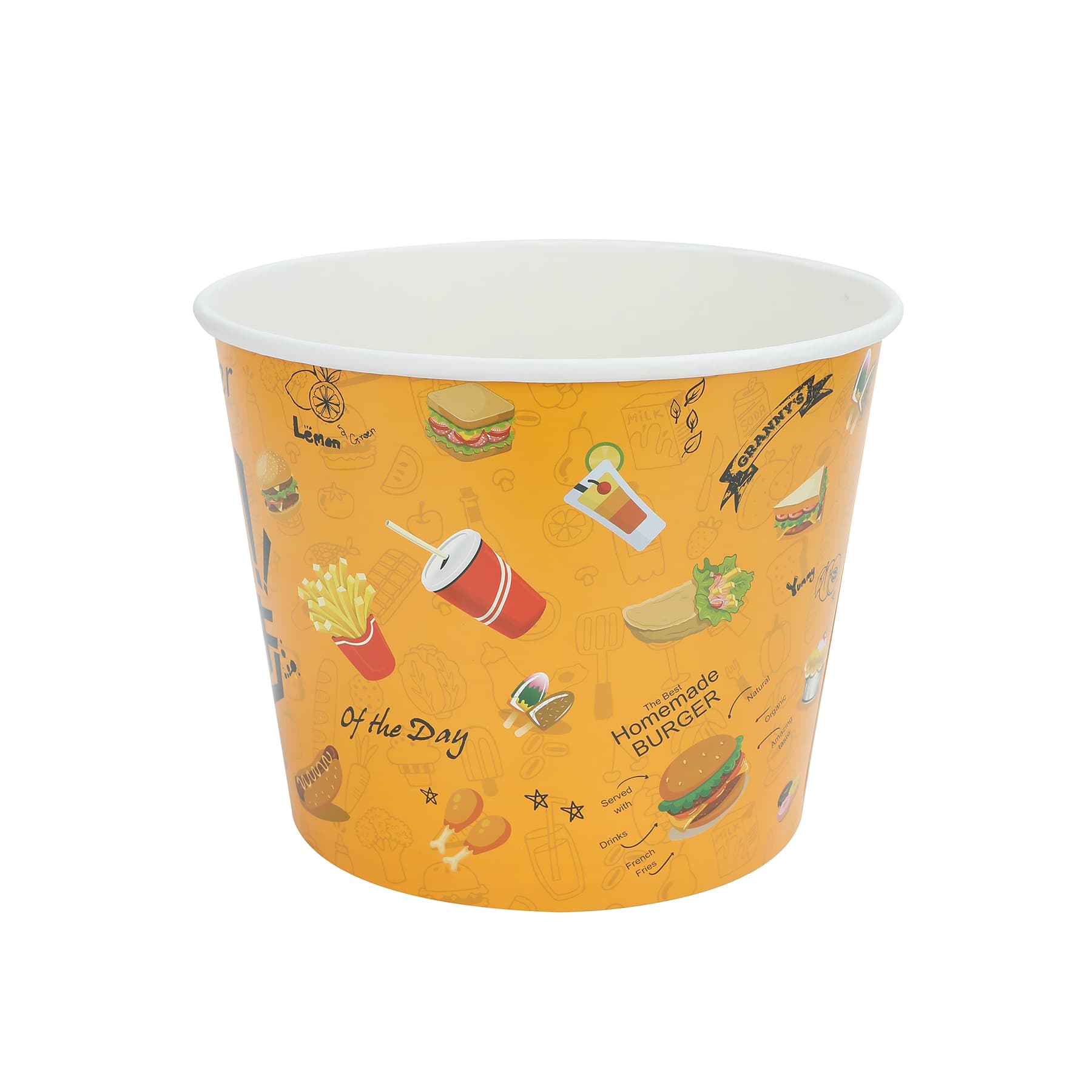 Custom 150 oz Fried Chicken Paper Bucket thumbnail 3