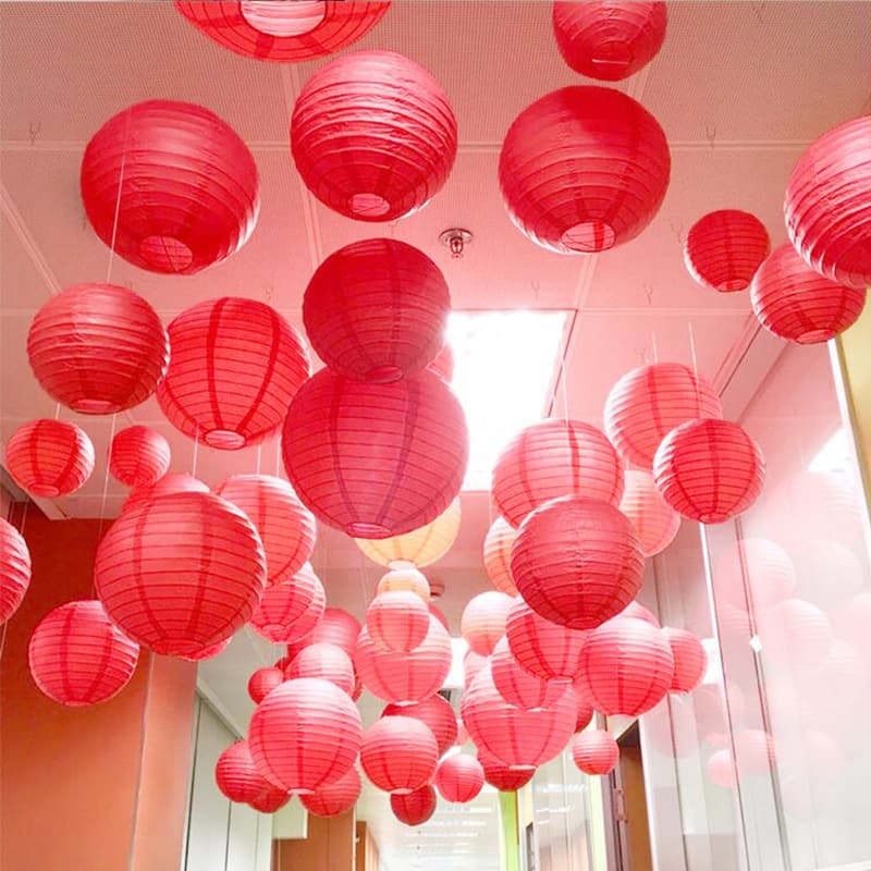 Hanging Paper Lantern Decorations for Party Holidays thumbnail 4