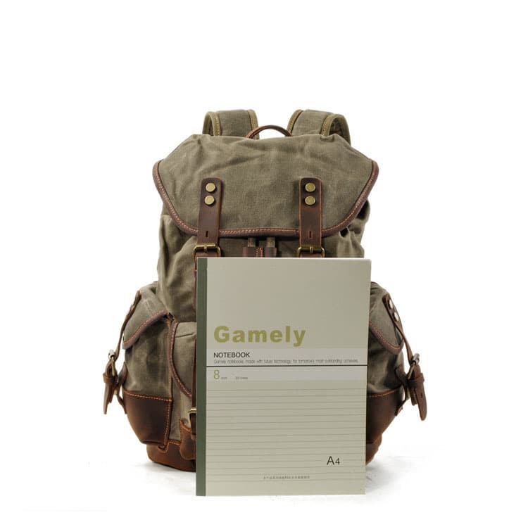 Waxed Canvas Shoulder Rucksack