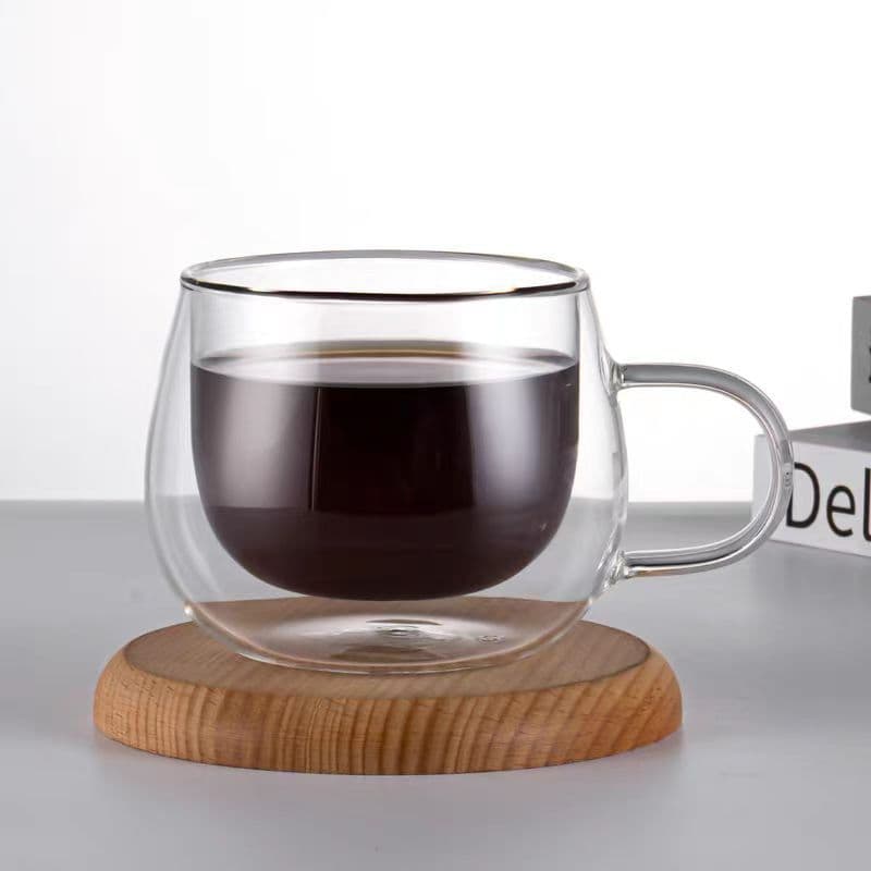 Double Wall Glass Thermo Cup Teacup thumbnail 3