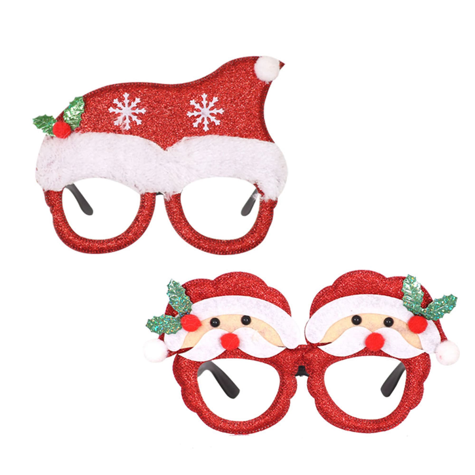 Christmas Decorated Plastic Glasses thumbnail 3