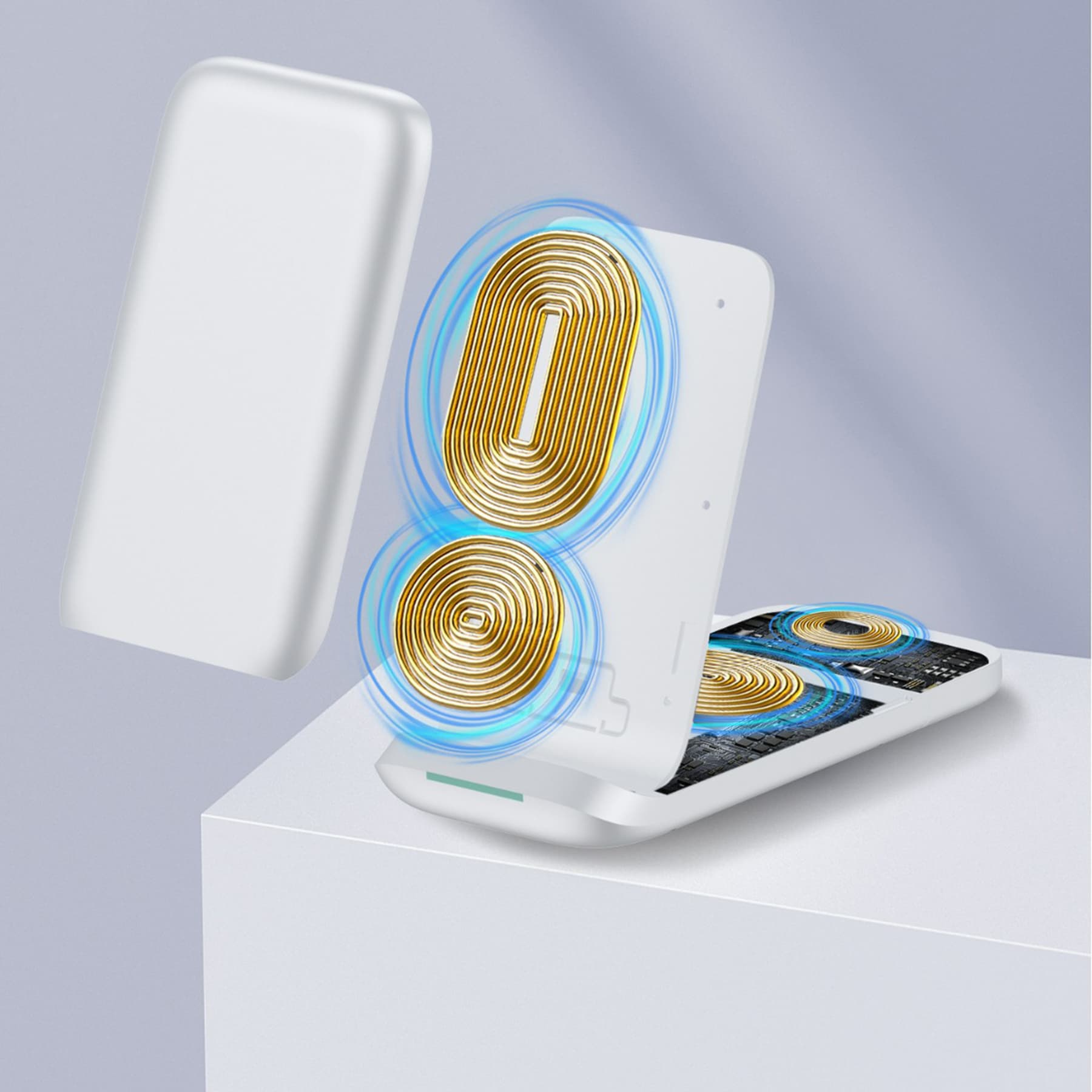 Wireless Charging Dock With 3-in-1 Multifunctionality thumbnail 4