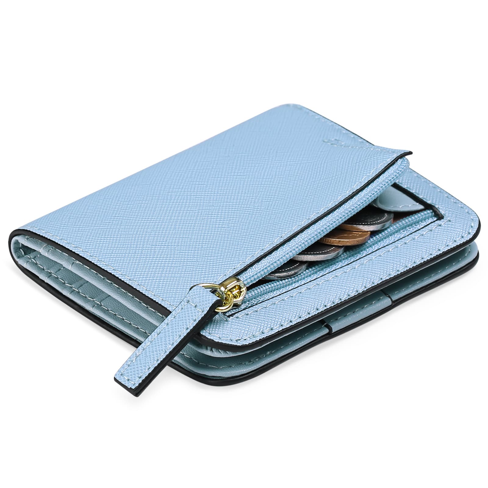 PU leather Coin Purse Wallet RFID Money Clip thumbnail 2