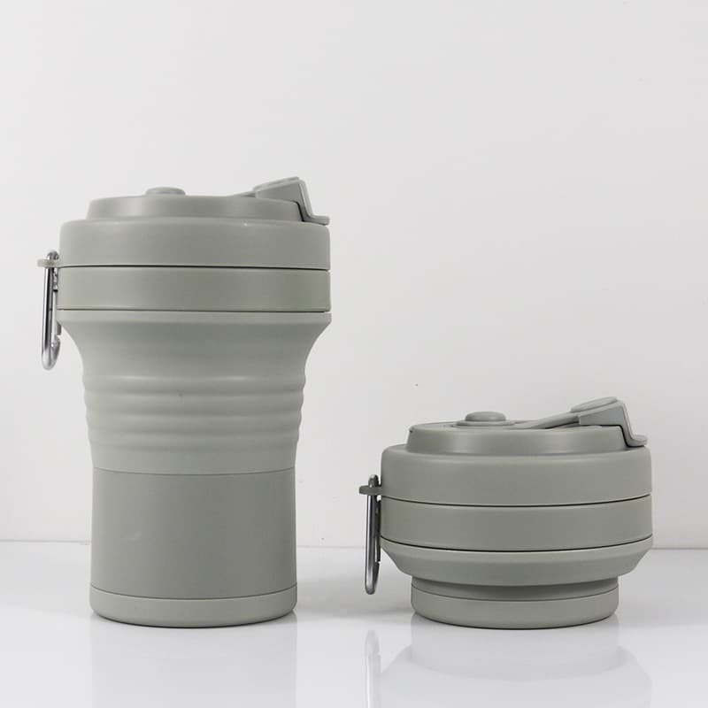 Folding Travel Sealed Silicone Water Cup thumbnail 3