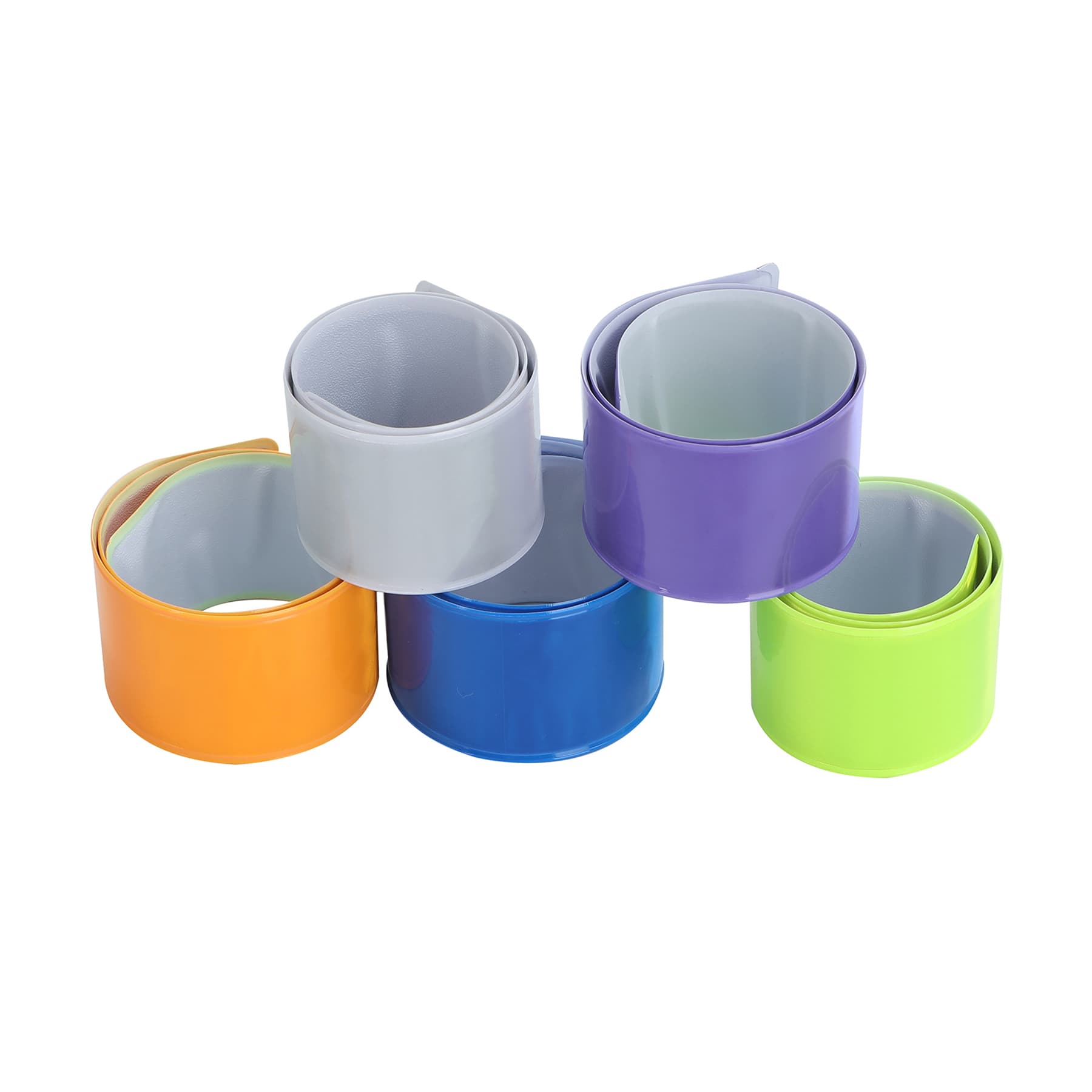 Pvc Safety Reflective Slap Bracelet thumbnail 2