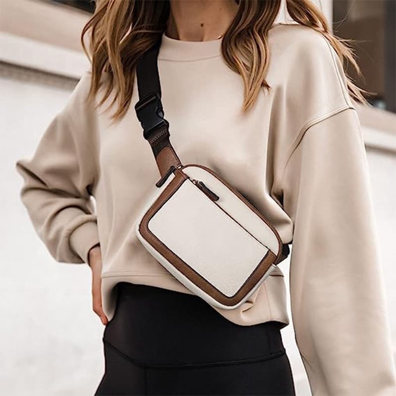 Vegan Leather Crossbody Waist Belt Bag thumbnail 4