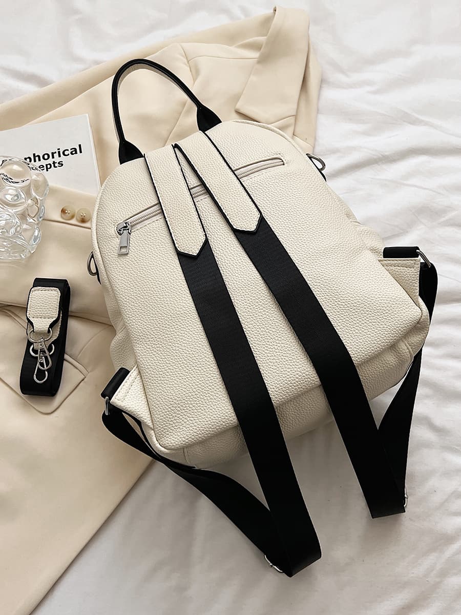 PU leather Large-capacity casual compact backpack thumbnail 7