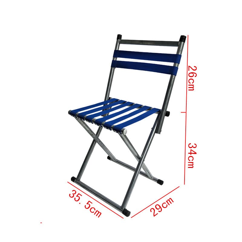 Outdoor Portable Folding Iron Oxford Chair thumbnail 2