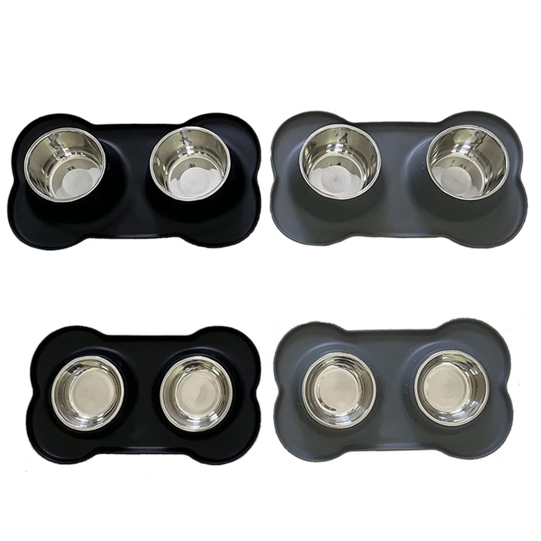 Silicone Pet Mat With Stainless Steel Bowls thumbnail 7
