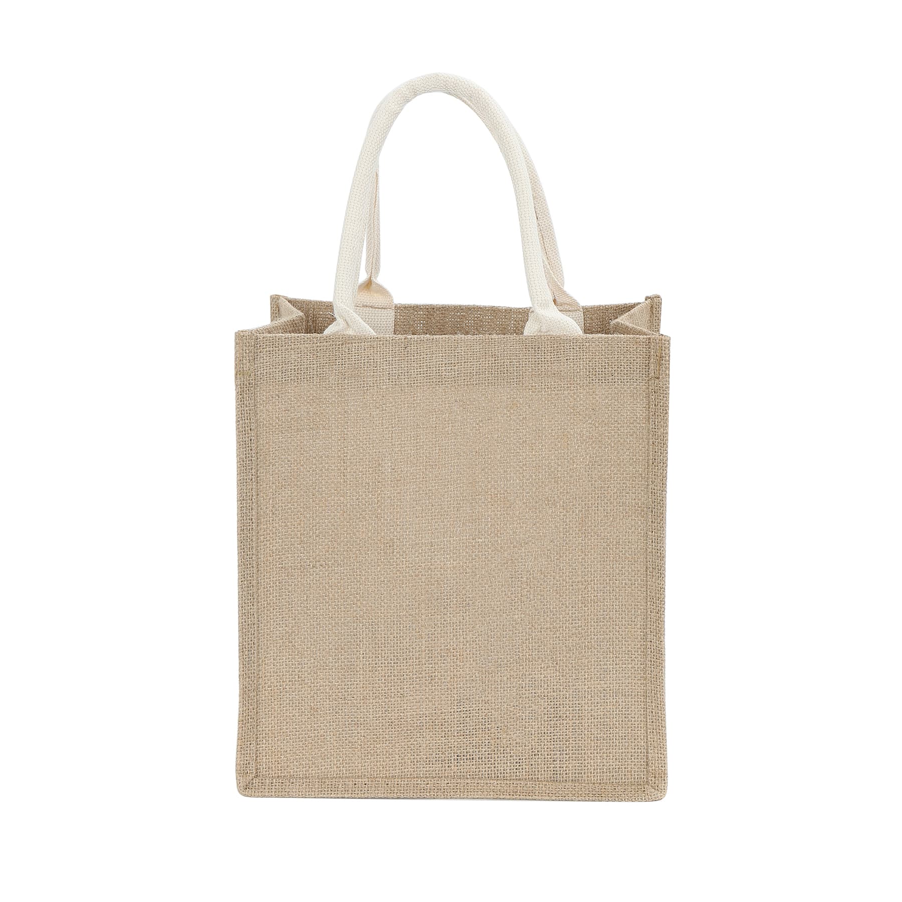 Jute Canvas Two Tune Tote Bag- Full Colored Imprint thumbnail 5