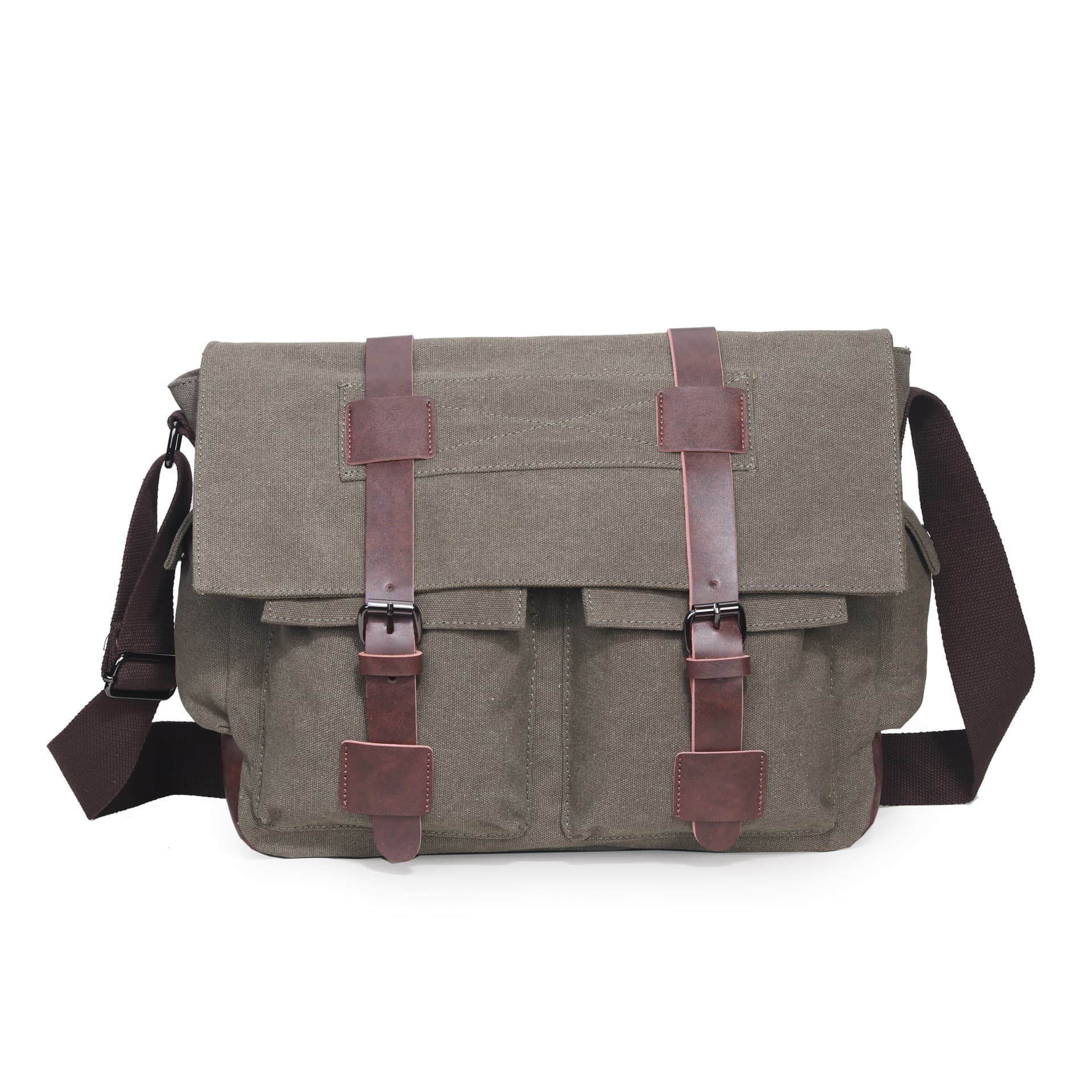 Canvas Messenger Laptop Bags Unisex thumbnail 4