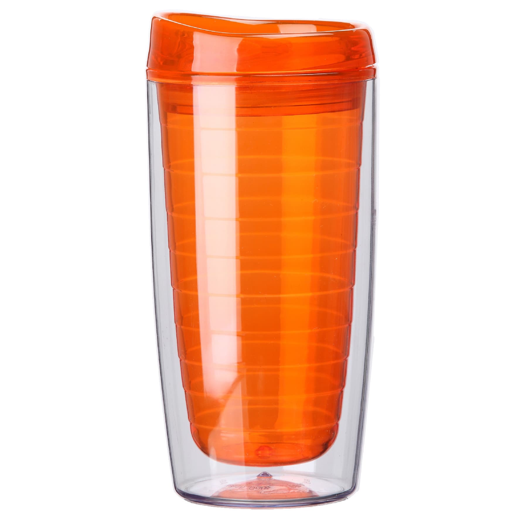 16Oz Double Wall Solid Clear Orbit Acrylic Tumbler thumbnail 3