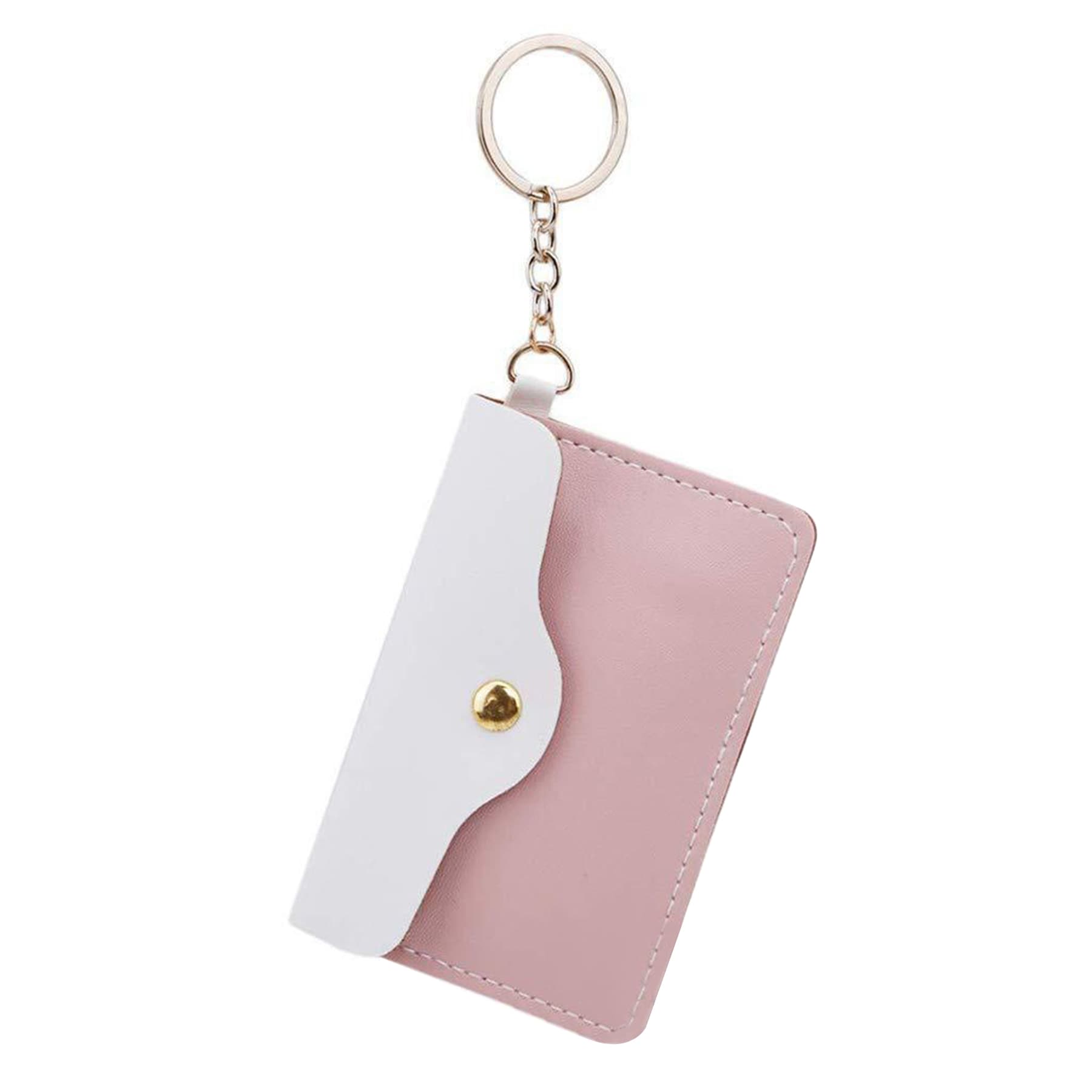 Leather Mini Coin Purse W/Press Button And Key Ring thumbnail 9