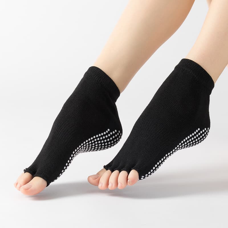 Unisex Non Slip Grip Socks Toeless Half Toe thumbnail 5