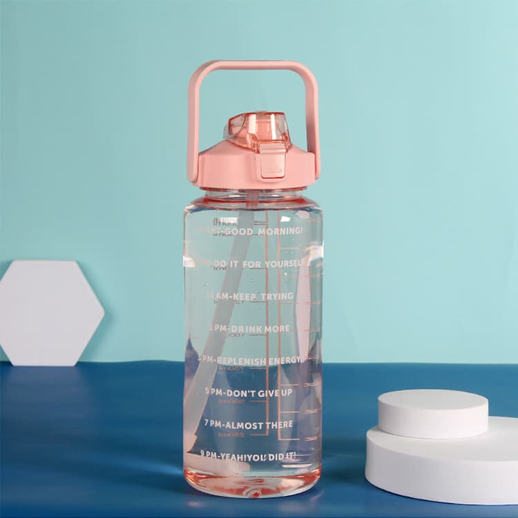 2L Sports Water Bottle With Time Marker thumbnail 4