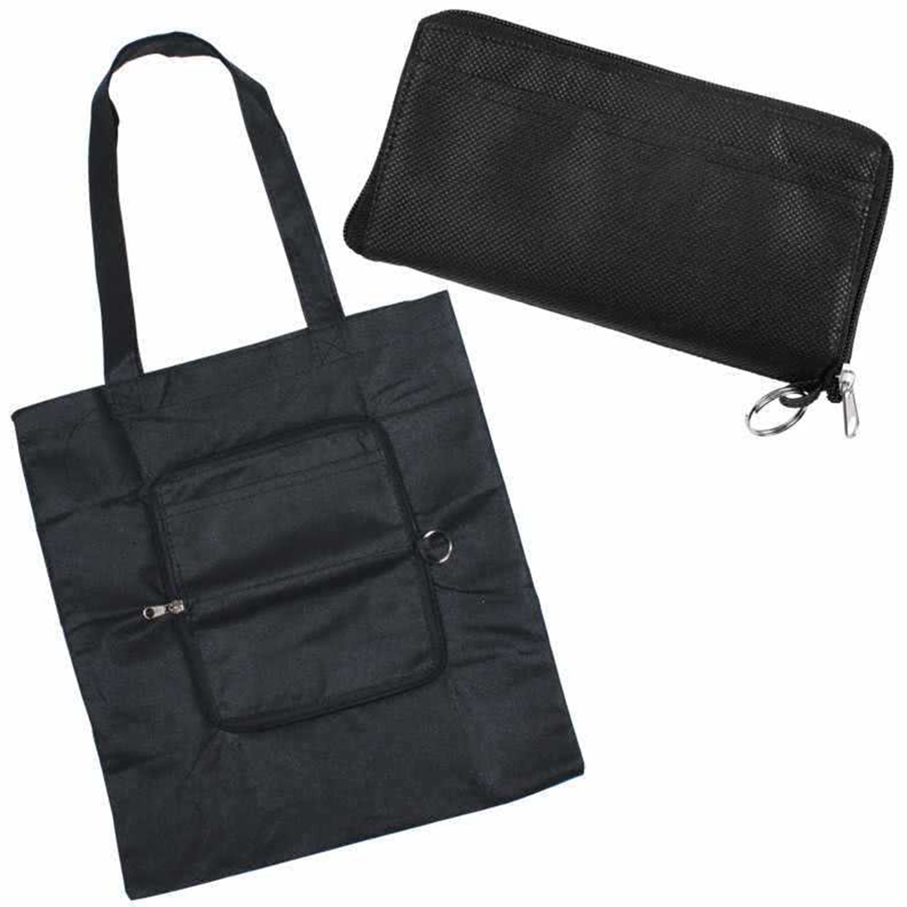 Custom Zip-Up Folding Tote Bags thumbnail 3