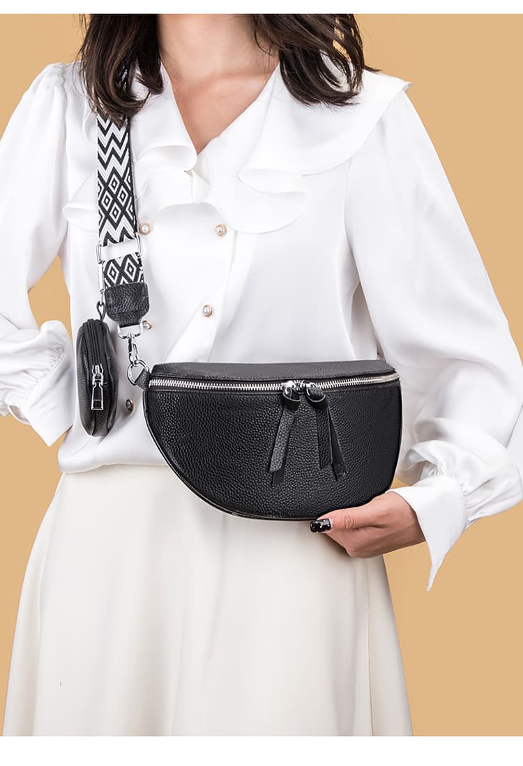 Genuine Leather Shoulder Crossbody Bag thumbnail 6