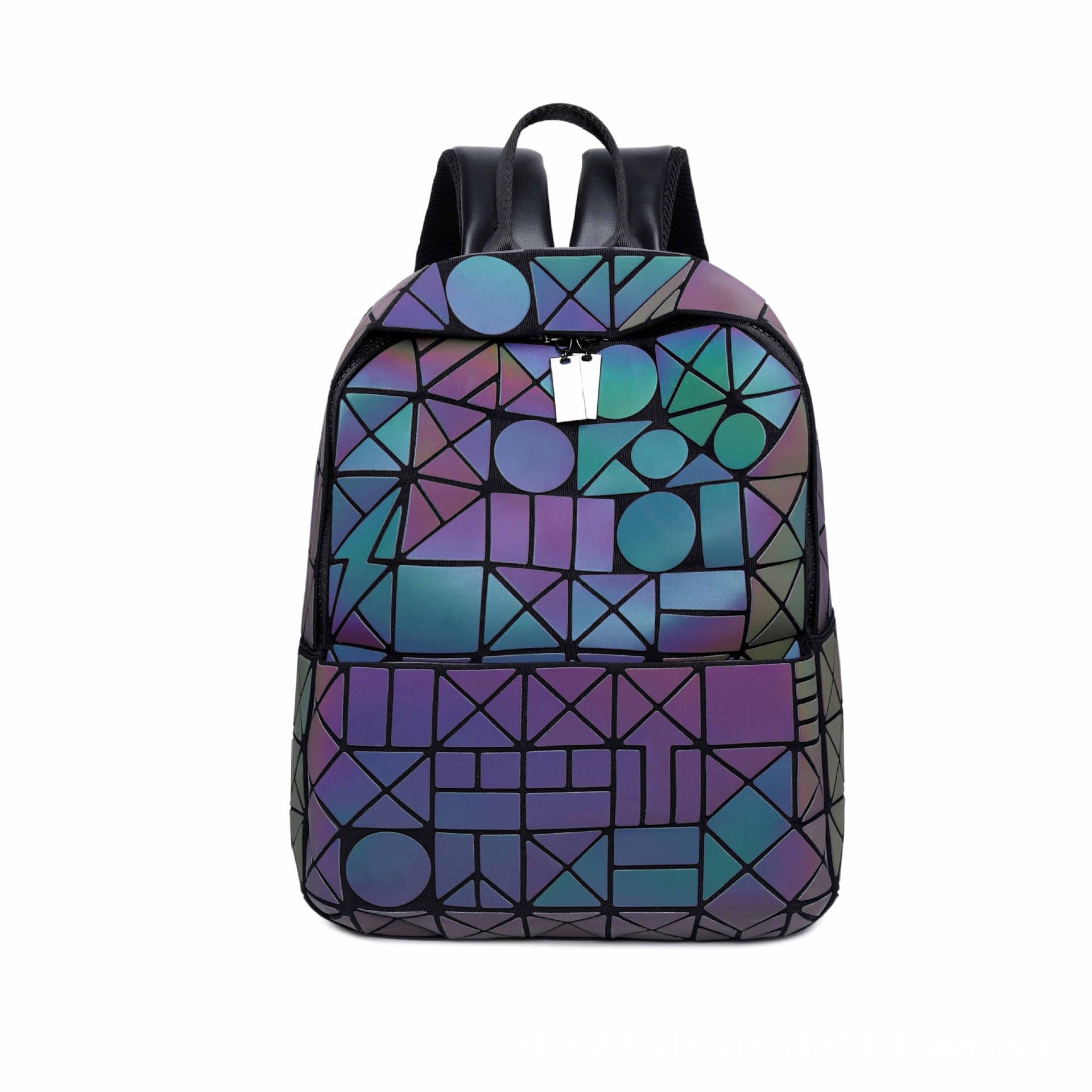 Women Men Geometric Luminous Purse Flash Travel Shoulder thumbnail 2