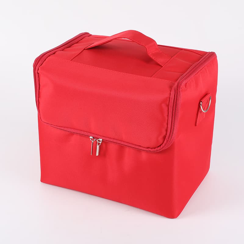 Black Travel Makeup Bag Storage Box For Women thumbnail 5