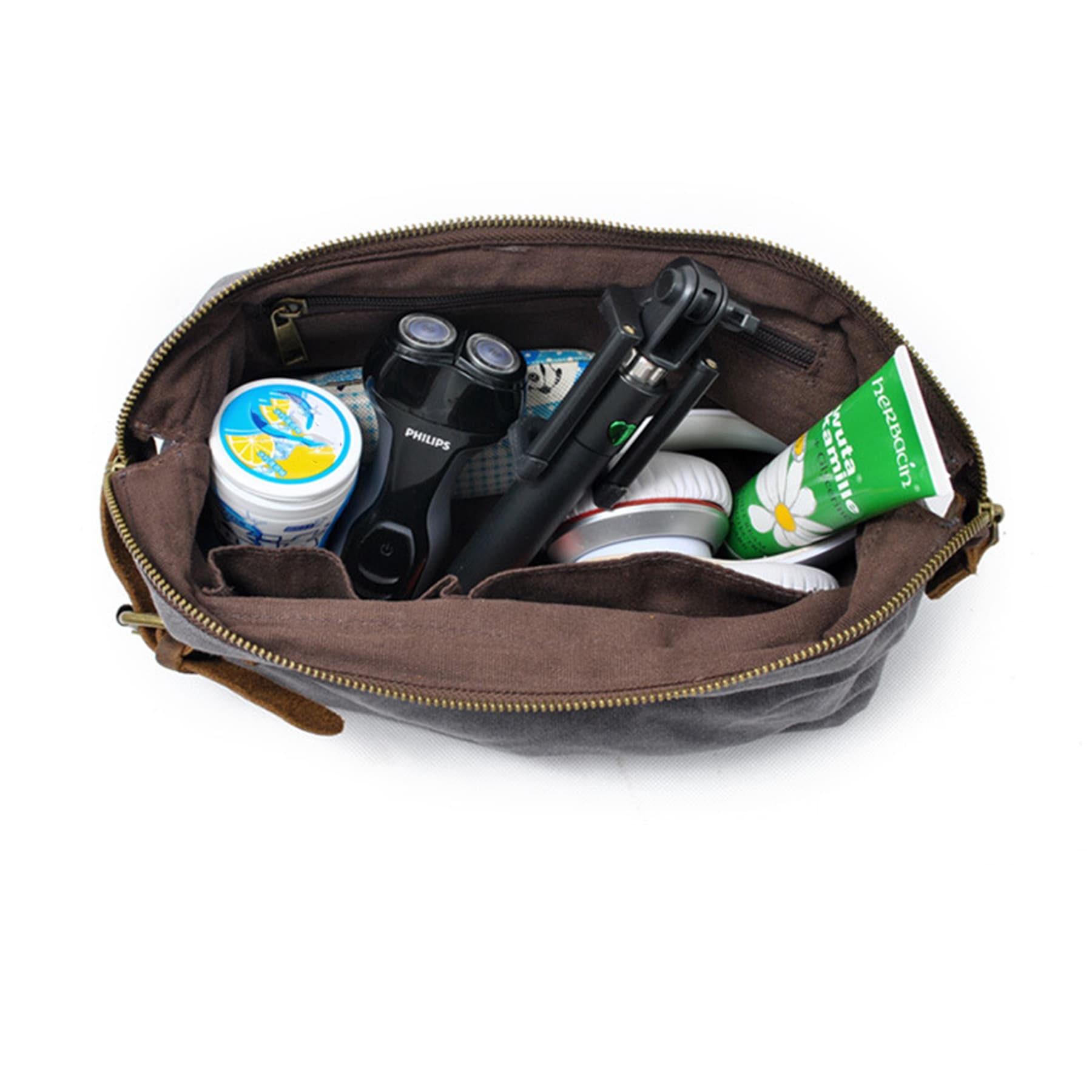 Waxed Canvas Toiletry Bag
