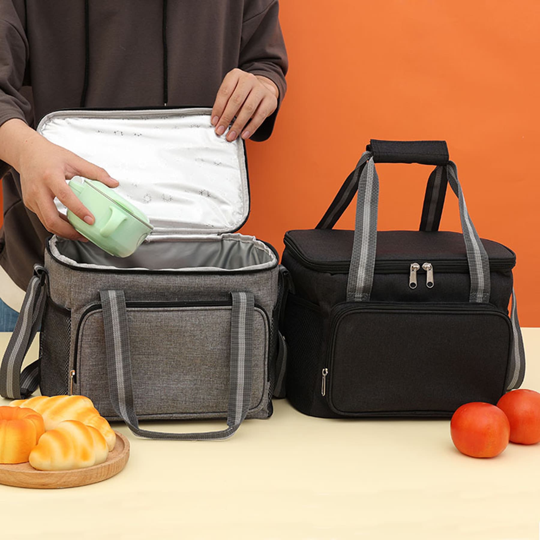 Insulated Cooler Lunch Tote Bag thumbnail 6