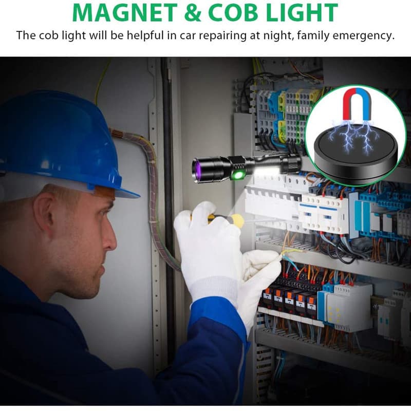 Super Bright Magnetic Flashlight With Cob Work Light thumbnail 2
