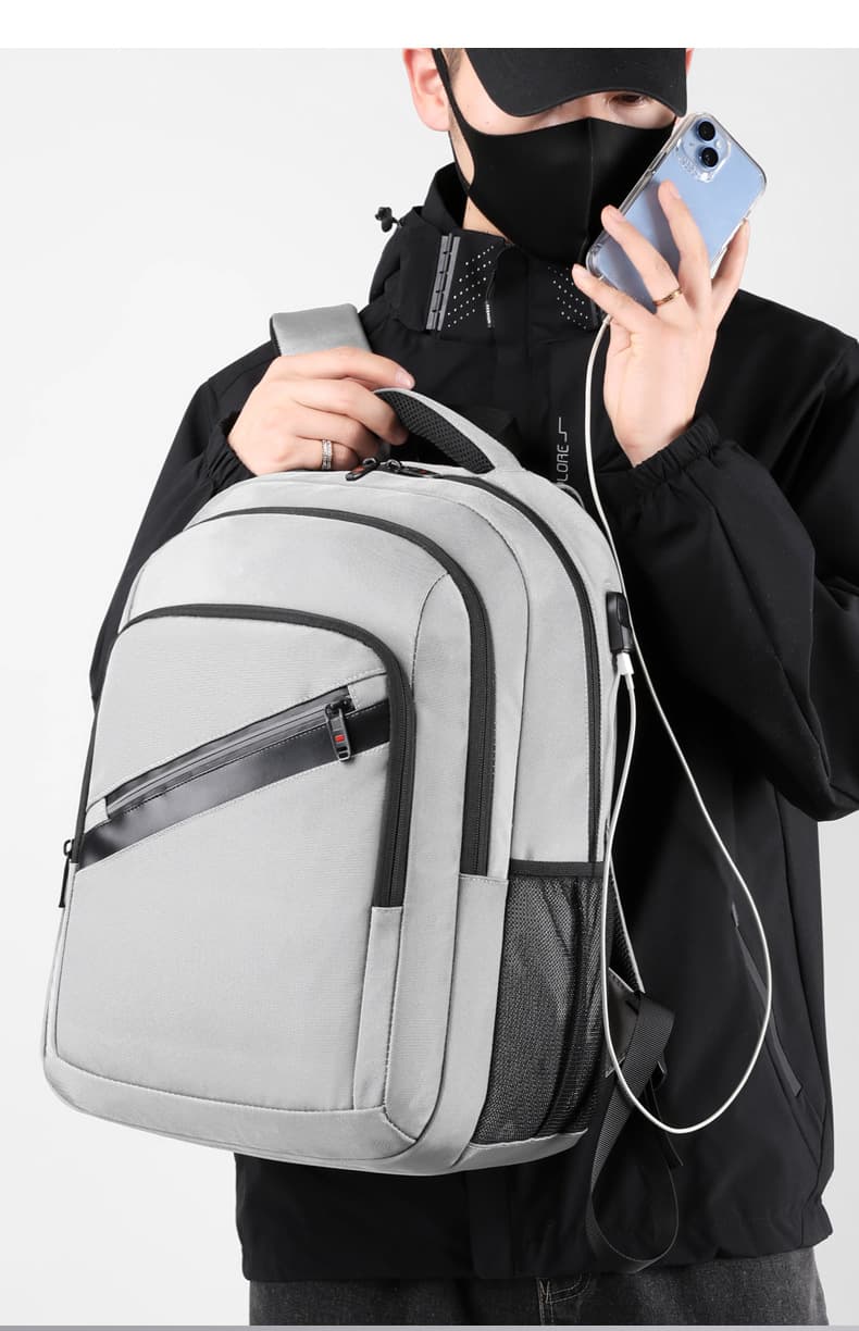 Mutipocket bussiness Laptop travel backpack thumbnail 5