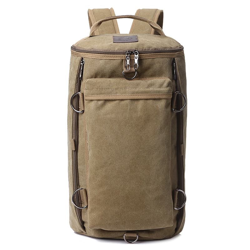 Oversized Heavy Duty Canvas Travel Duffel Backpack thumbnail 6