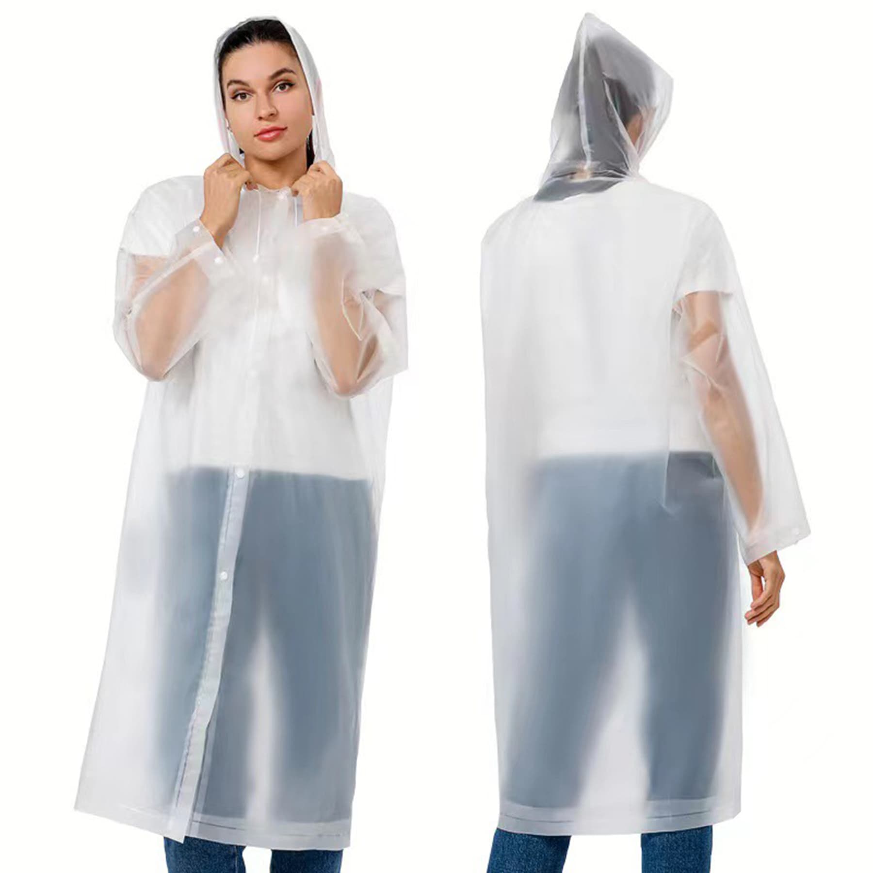 Transparent Reusable Rain Poncho thumbnail 4
