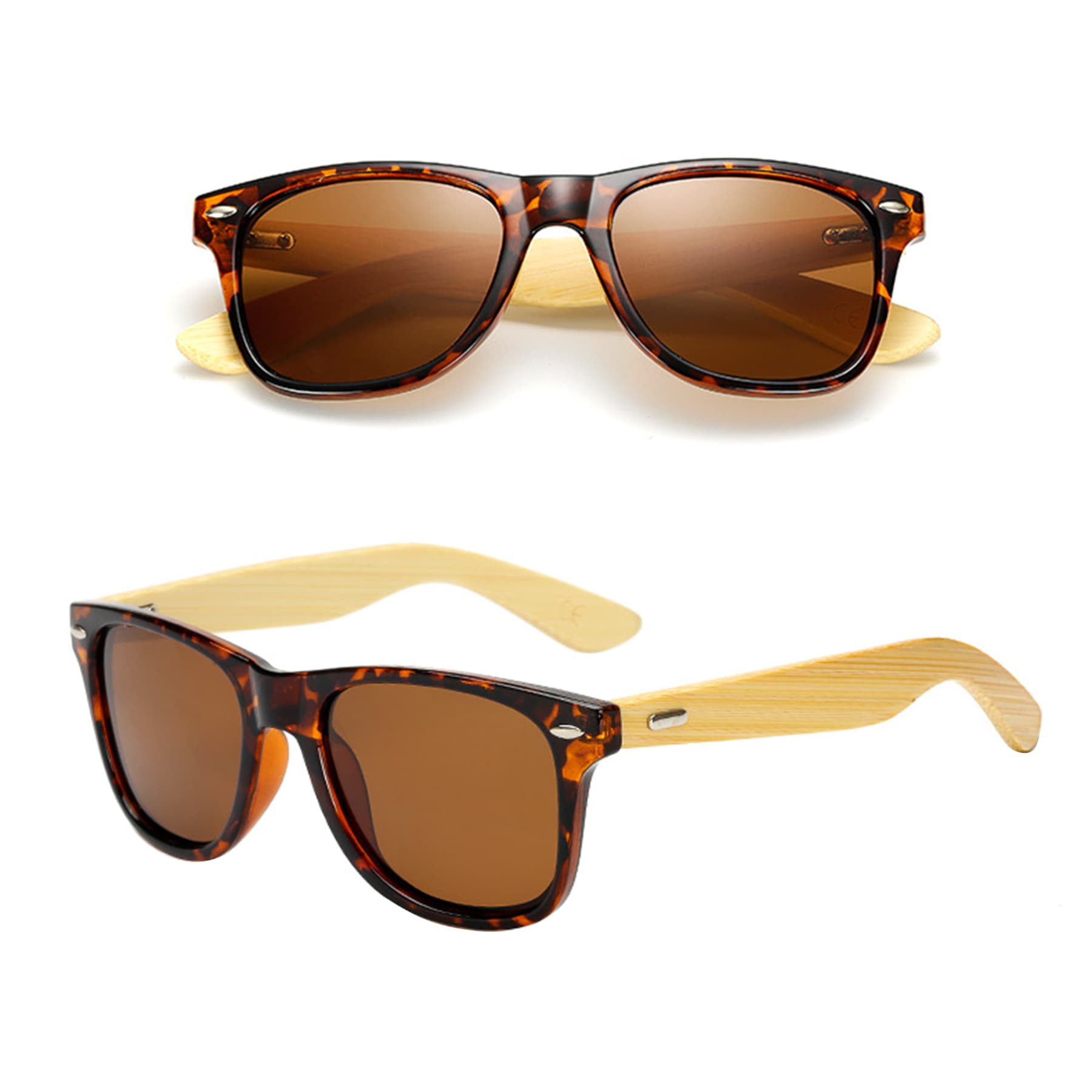 Unisex Bamboo Sunglasses thumbnail 8