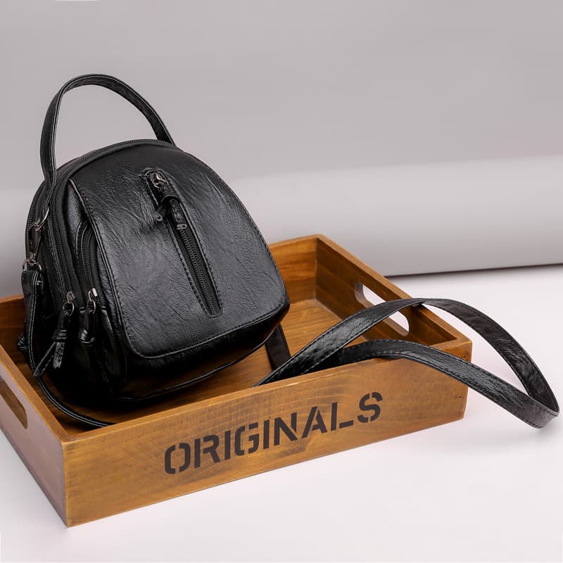 Women Genuine Leather Backpack Purse Travel Handbag College thumbnail 4