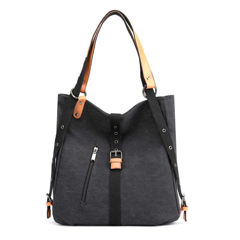 Canvas Multifunctional Shoulder Bucket Backpack thumbnail 5