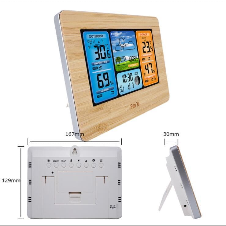 Wireless Weather Station Clock With Outdoor Sensor thumbnail 4