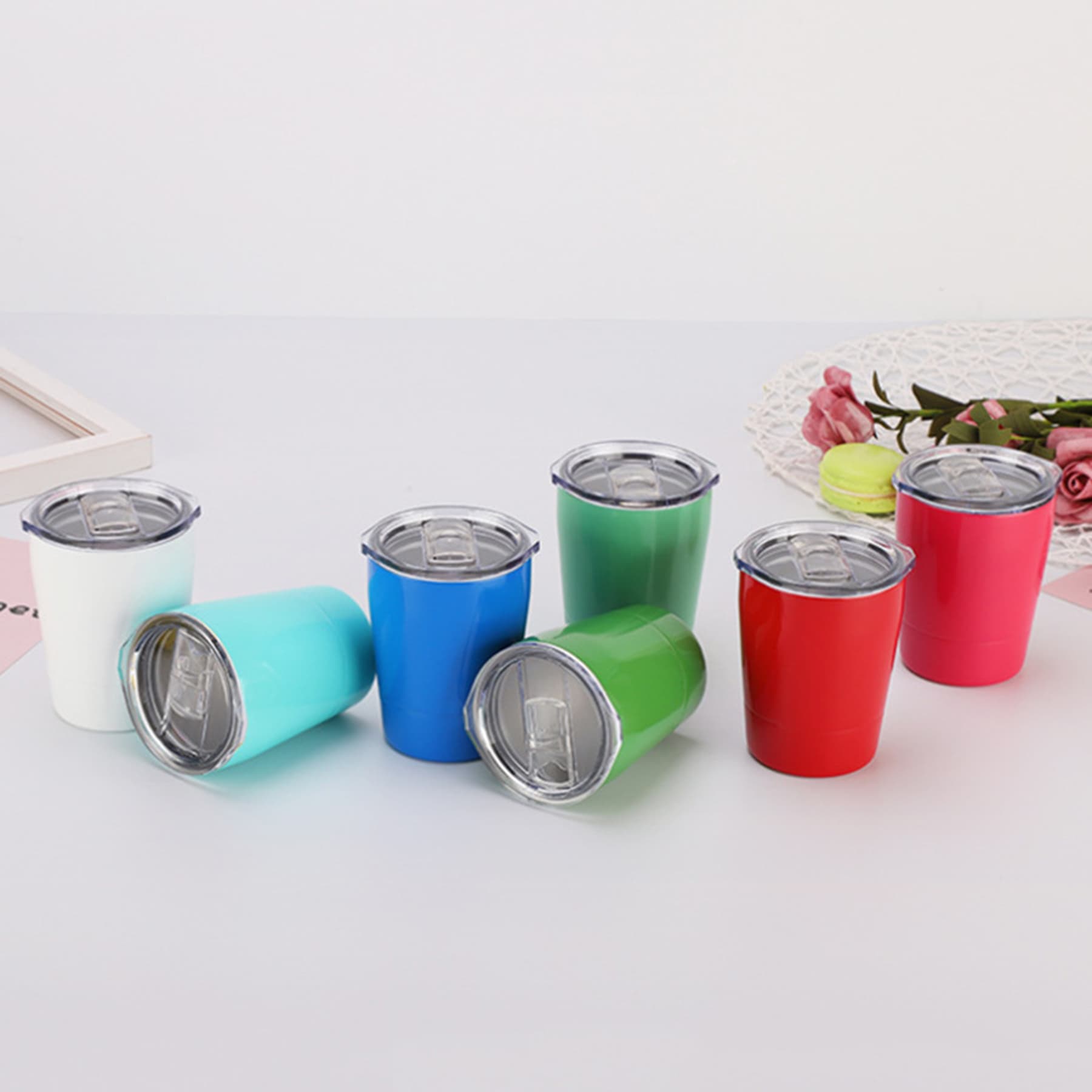 8oz. Stainless Steel Vacuum Coffee Cup thumbnail 6