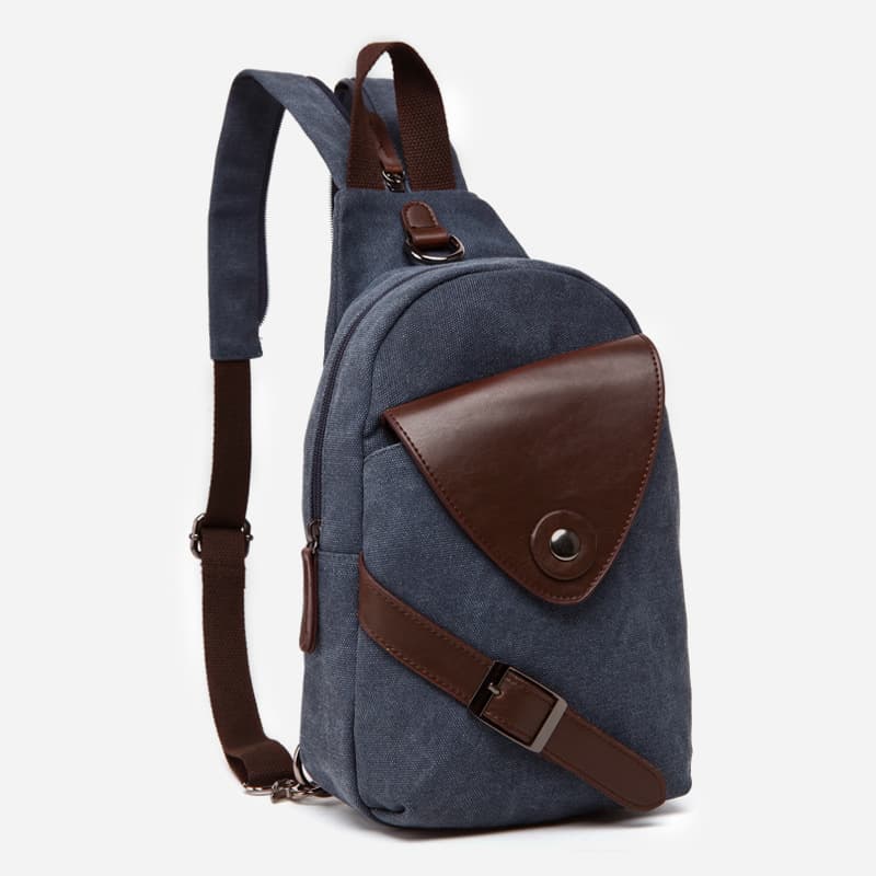 Canvas Sling Crossbod Shoulder Bag thumbnail 5