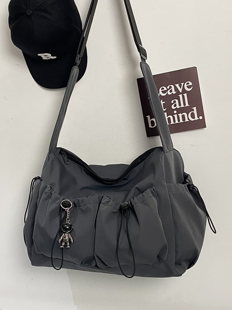Nylon Large capacity Crossbody bag With Astronaut Pendant thumbnail 2