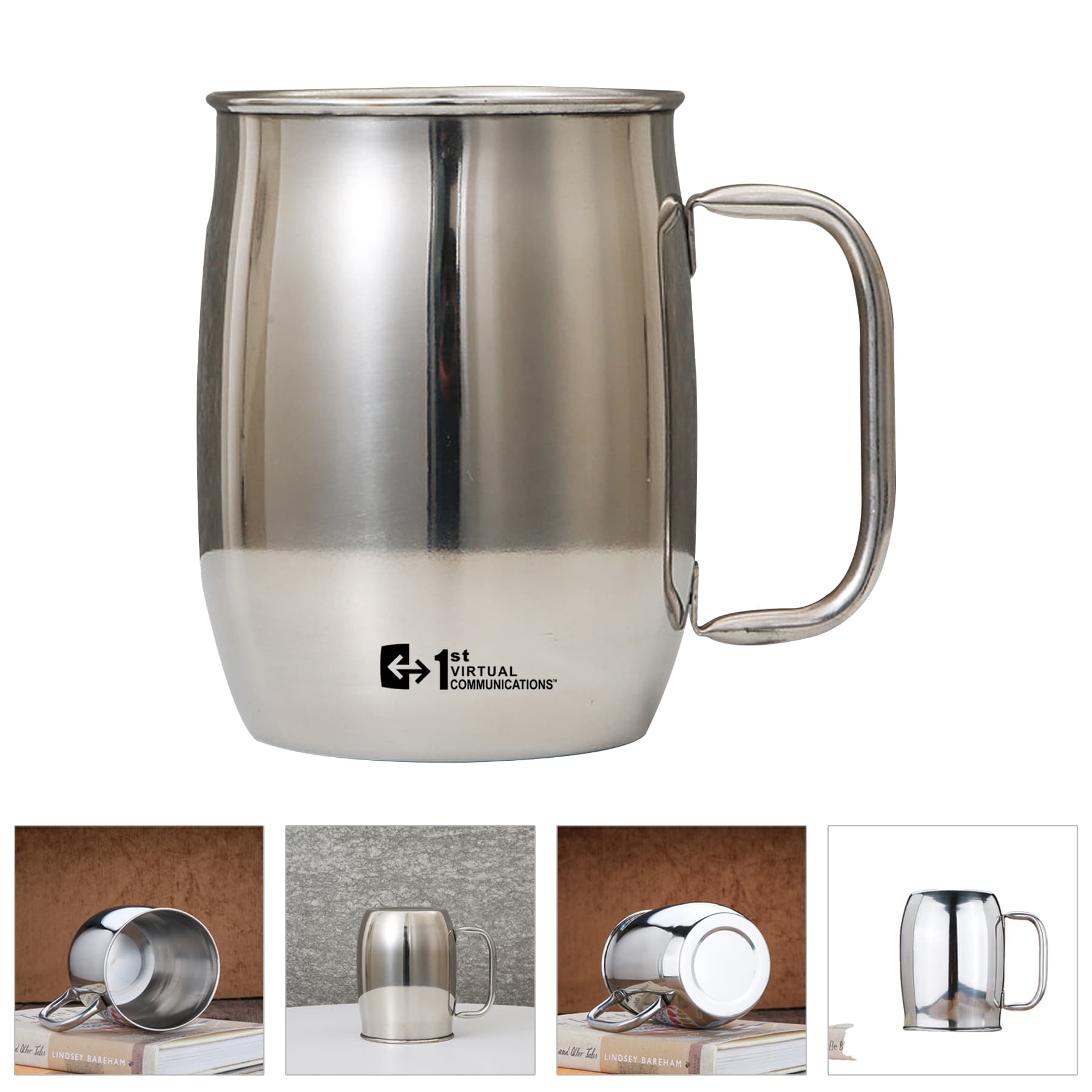 33oz Stainless Steel Mule Mug Drinking Mugs with Handles