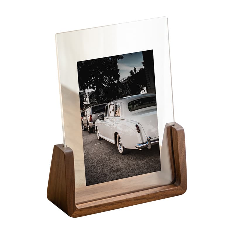 U Shape Transparent Beech Creative Photo Frame