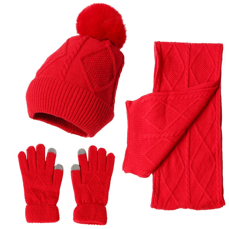 3Pcs Winter Scarf Set thumbnail 3