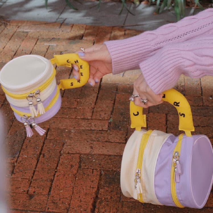 Nylon cylinder hand makeup bag thumbnail 3
